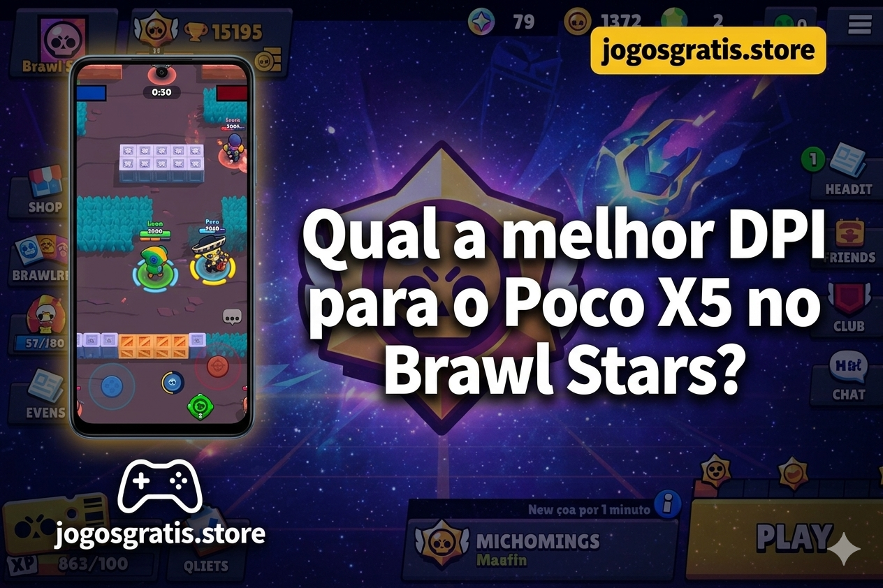 Qual a melhor DPI para o Poco X5 no Brawl Stars? Guia de Fluidez!